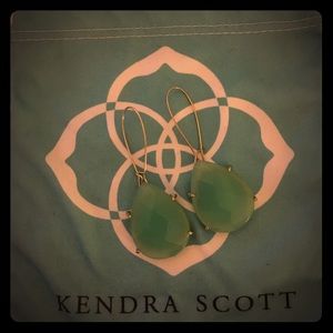 Kendra Scott mint drop earrings