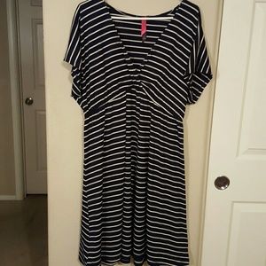 Wrap Stripped Dress
