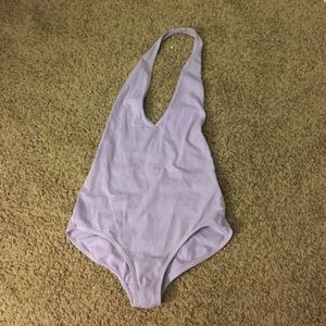 AA cotton spandex halter leotard