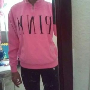 Victoria secret pink half zip up