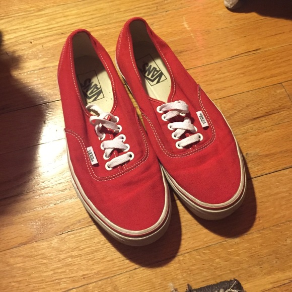 LOWEST FINAL PRICE Red Vans