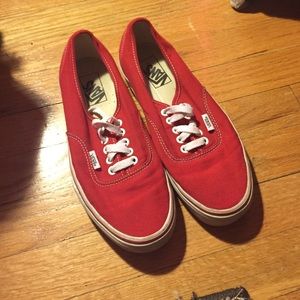LOWEST FINAL PRICE Red Vans