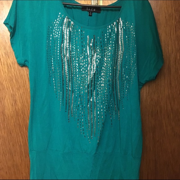 Great teal blue green top - Picture 1 of 3
