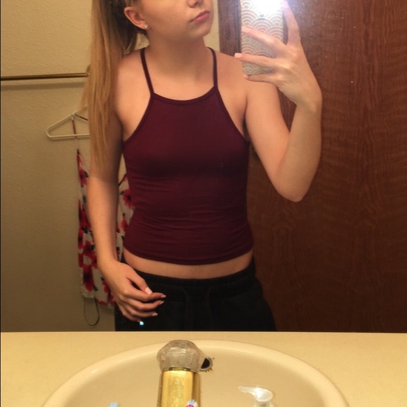 Maroon tank top