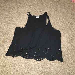 Rare eyelet Brandy crop top
