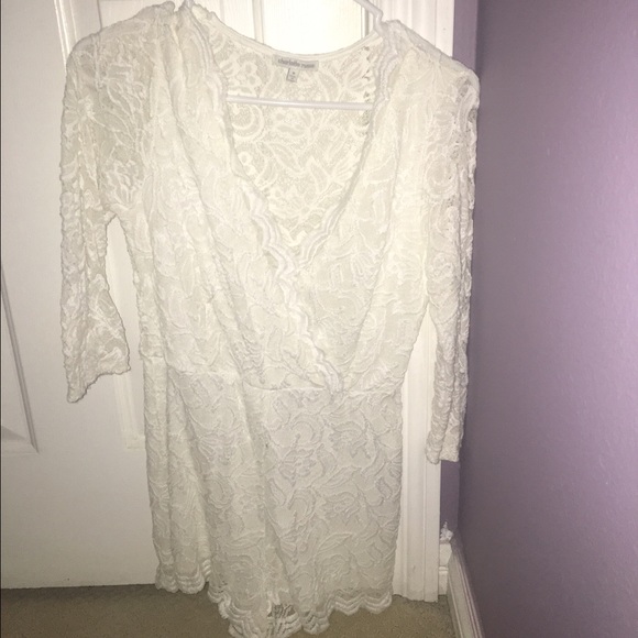 White lace romper!