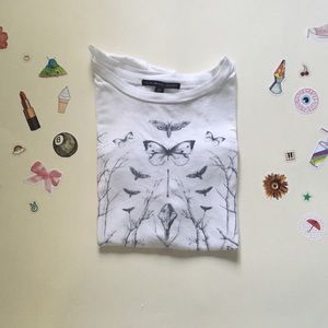 uo cropped tee