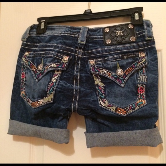 Miss Me cuffed shorts