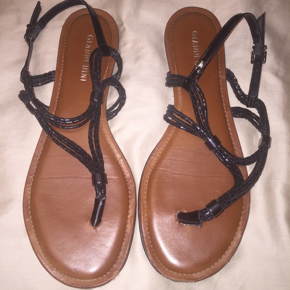 gianni bini black sandals