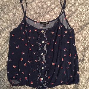Spaghetti strap tank
