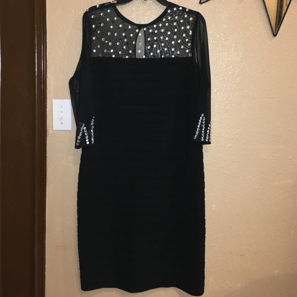Adrianna Papell Pleated Dress