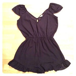Navy blue romper