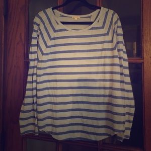 NWOT GAP Blue Striped Shirt