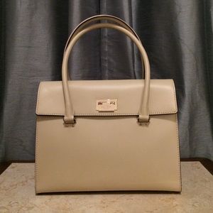 Kate Spade Sinclair Satchel Ostrich Egg