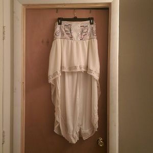 Cute boho high low skirt