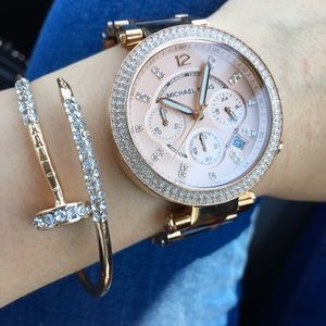 Pave Nail Bangle, Watch Decal, Pave Nail Bangle