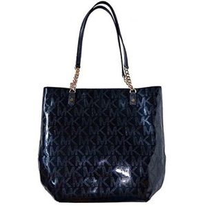 MK Signature Jet Set Chain Mirror Metallic Tote