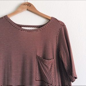 Striped 3/4 Sleeve Dress!