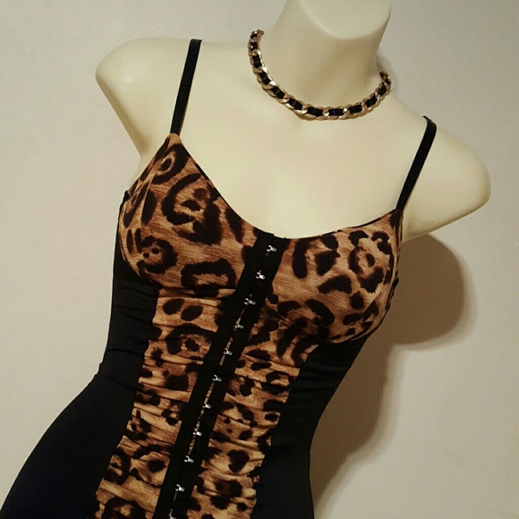 Wet Seal Dresses & Skirts - ❎❎SOLD❎❎Splice Cheeta Print Dress