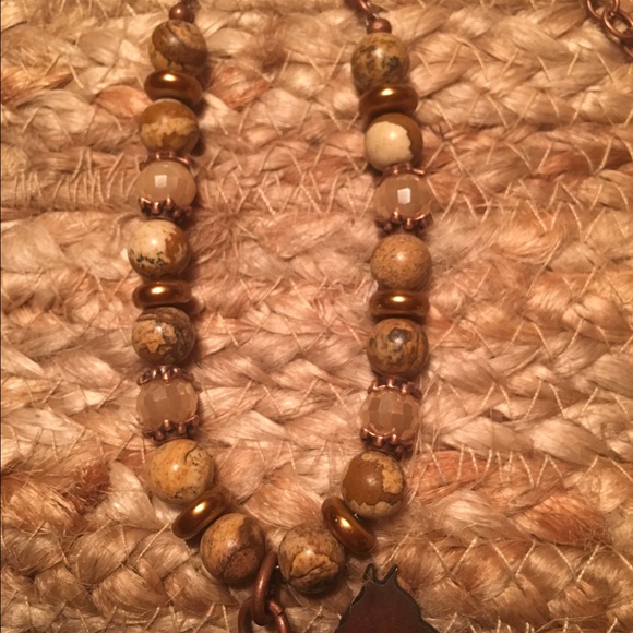 Handcut Metal Foal Pendant Necklace - Picture 3 of 4