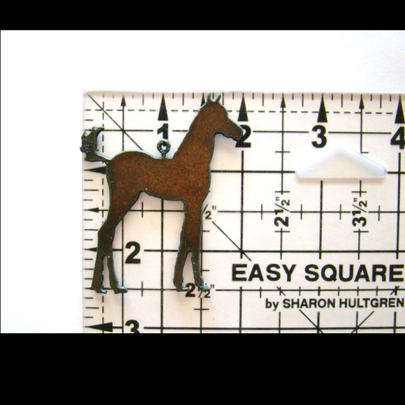 Handcut Metal Foal Pendant Necklace - Picture 4 of 4