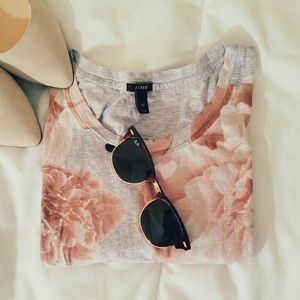 J. Crew Rose Grey Tee