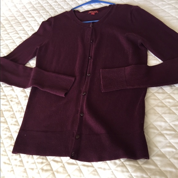 Merona Deep Eggplant Cardigan - Picture 1 of 4