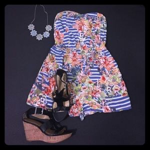 Xhilaration - small strapless short romper.