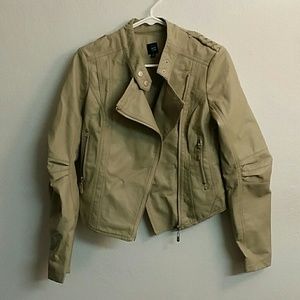 Faux leather jacket