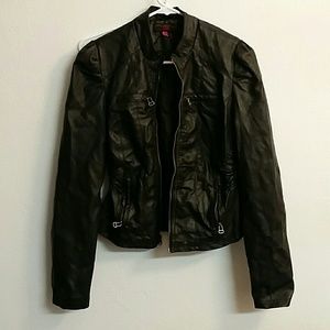 Faux leather jacket