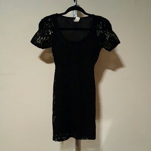 Black All Over Lace Dress