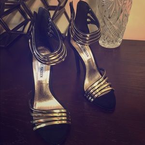 Size 6.5 Gold & Black - Steve Madden shoes.