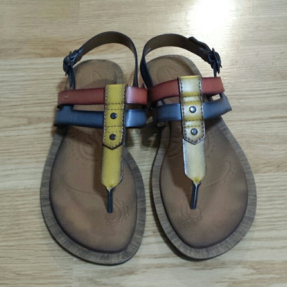 Clark's leather multicolor sandals