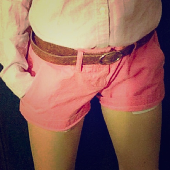 Gorgeous light vibrant pink jean shorts