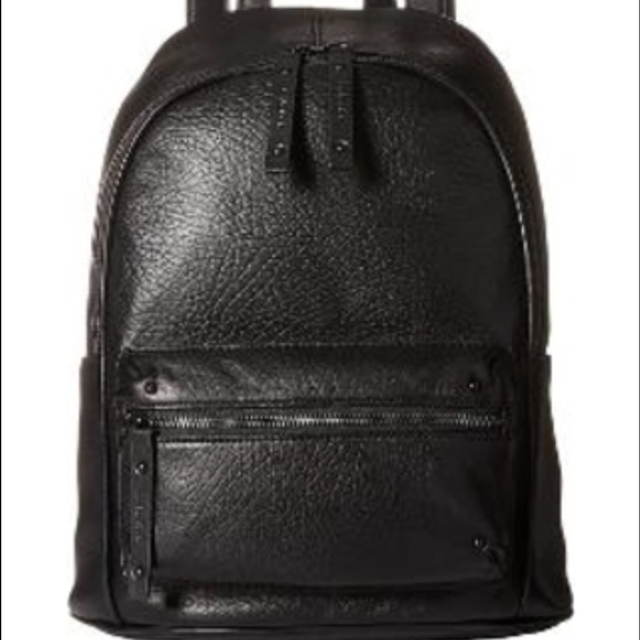 L.A.M.B. Black leather backpack
