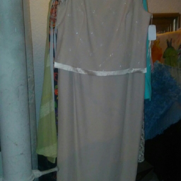Beige formal dress