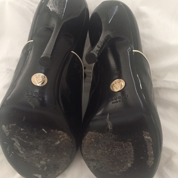 GUCCI Patent Peep Toe Booties! - Picture 3 of 3