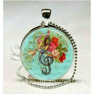 Musical Floral Necklace