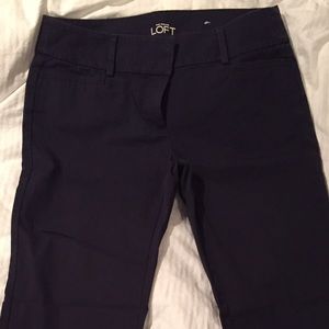 LOFT, Ann Taylor, navy dress pant capri
