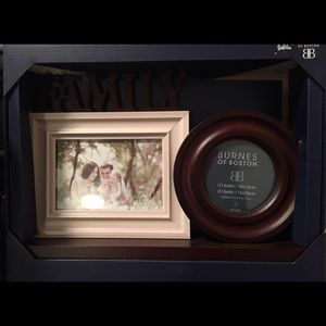Burnes of Boston Two Photo "Family" frame