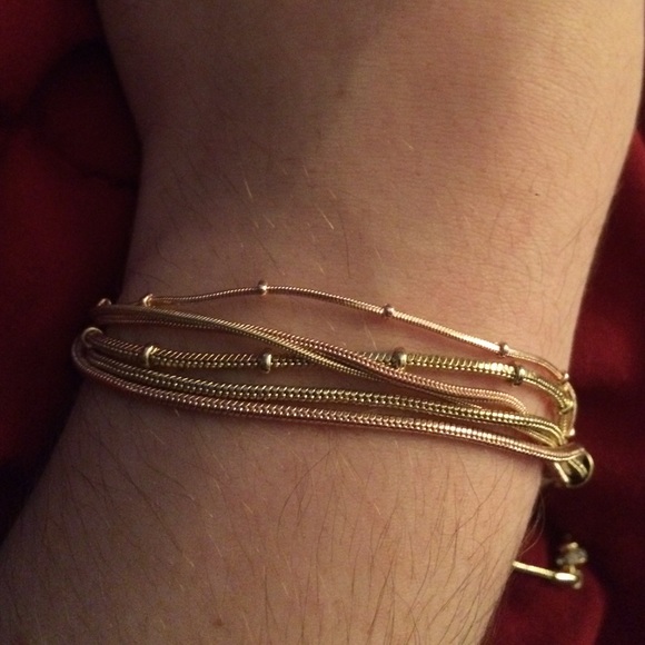 Gold and Rose gold rope bracelet
