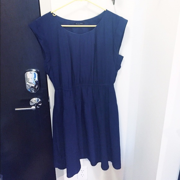 Madewell Broadway and Broome navy silk dress Sz 10