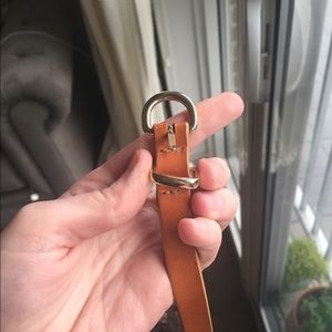J Crew brown leather belt size medium