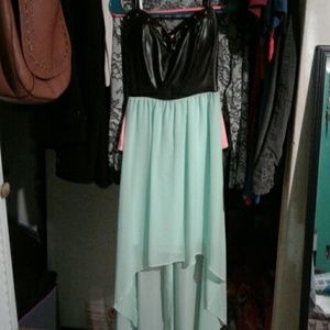 Strapless dress,