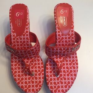 Coach wedges size 6.5