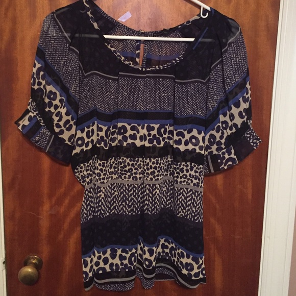 Express sheer top worn 3 times