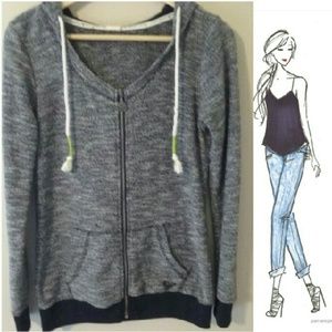 Roxy Scoopneck Zip Up Hoodie