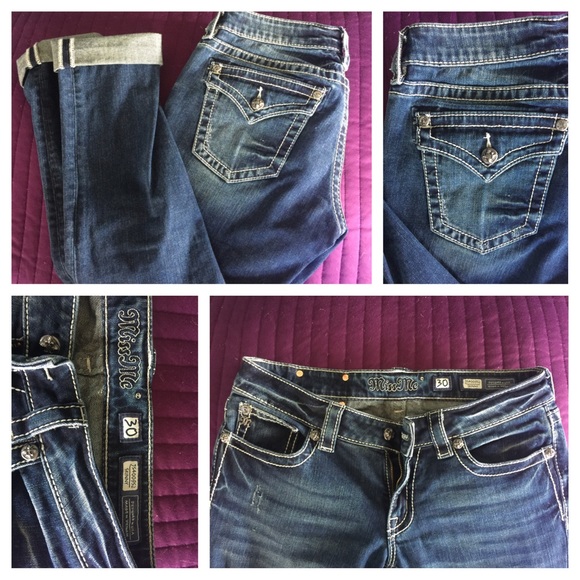 Miss me, slim cut, dark wash, size 30