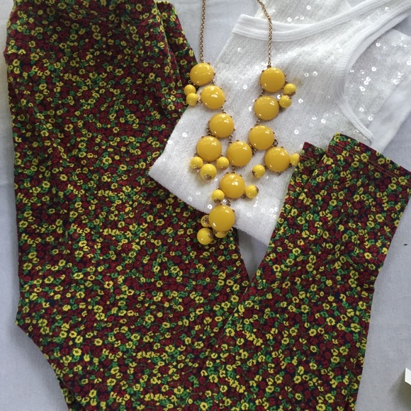 LuLaRoe floral-print TC leggings