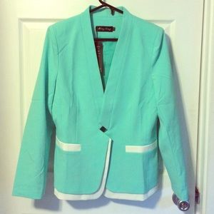Teal Long Sleeve Blazer